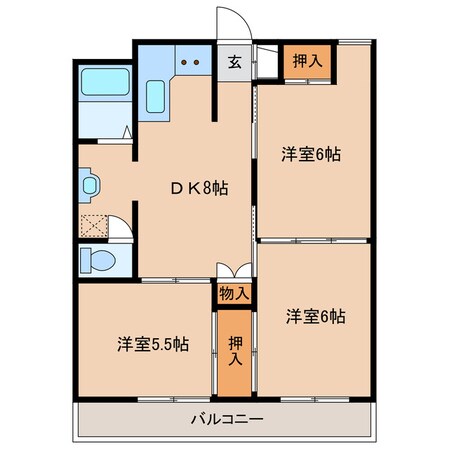 SKコーポの物件間取画像